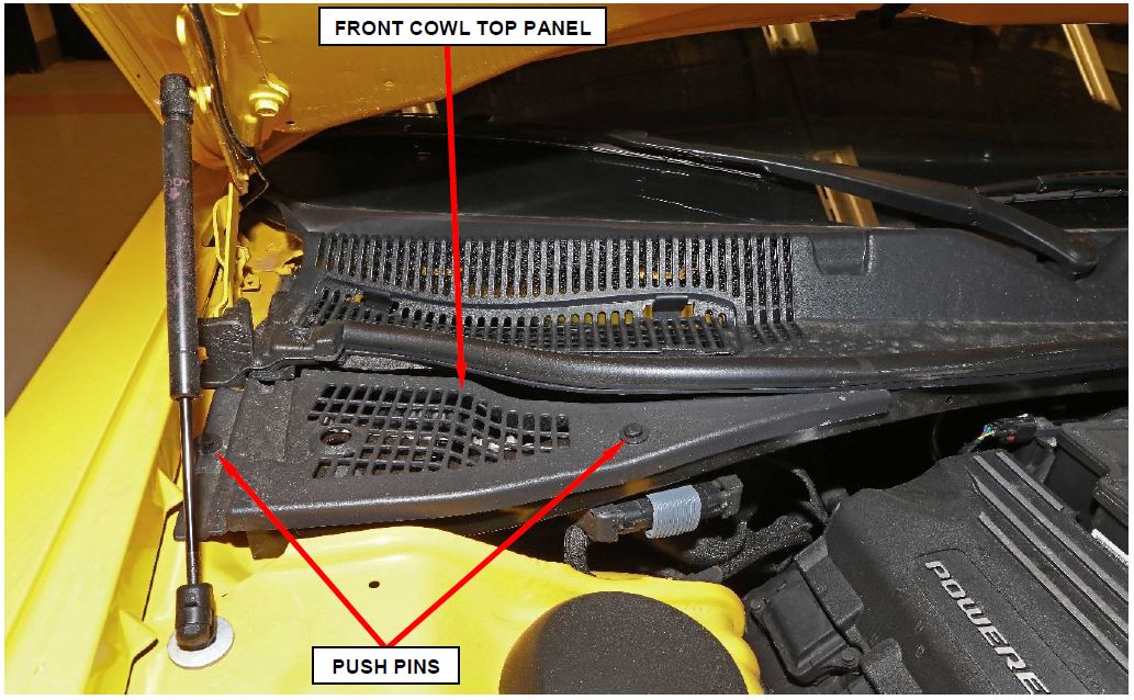 Figure 4 – Front Cowl Top Push Pins