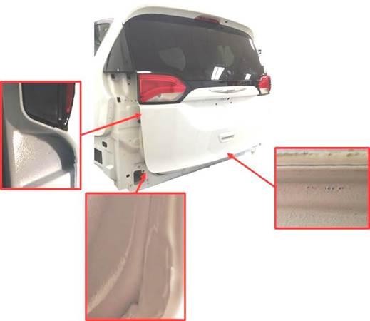 Fig. 1 Inner Liftgate Paint Appearance