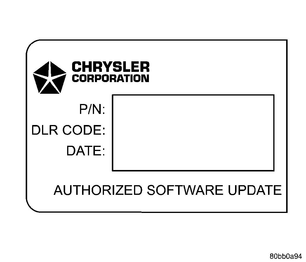 AUTHORIZED SOFTWARE UPDATE LABEL