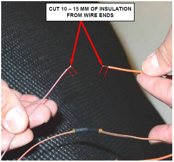Strip 10 – 15 mm of Insulation from the End of the Wires