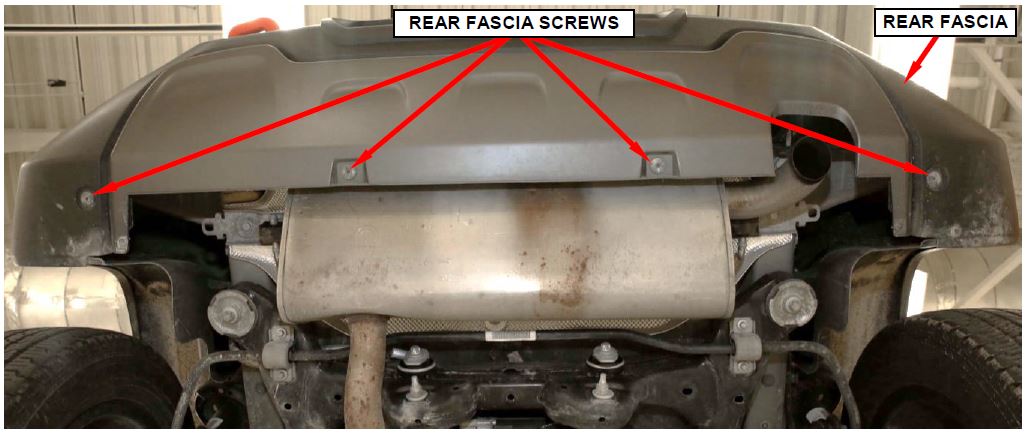 Rear Fascia Lower Edge Screws
