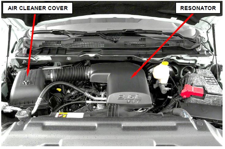 Figure 4 – 3.6L Resonator and Air Cleaner Cover