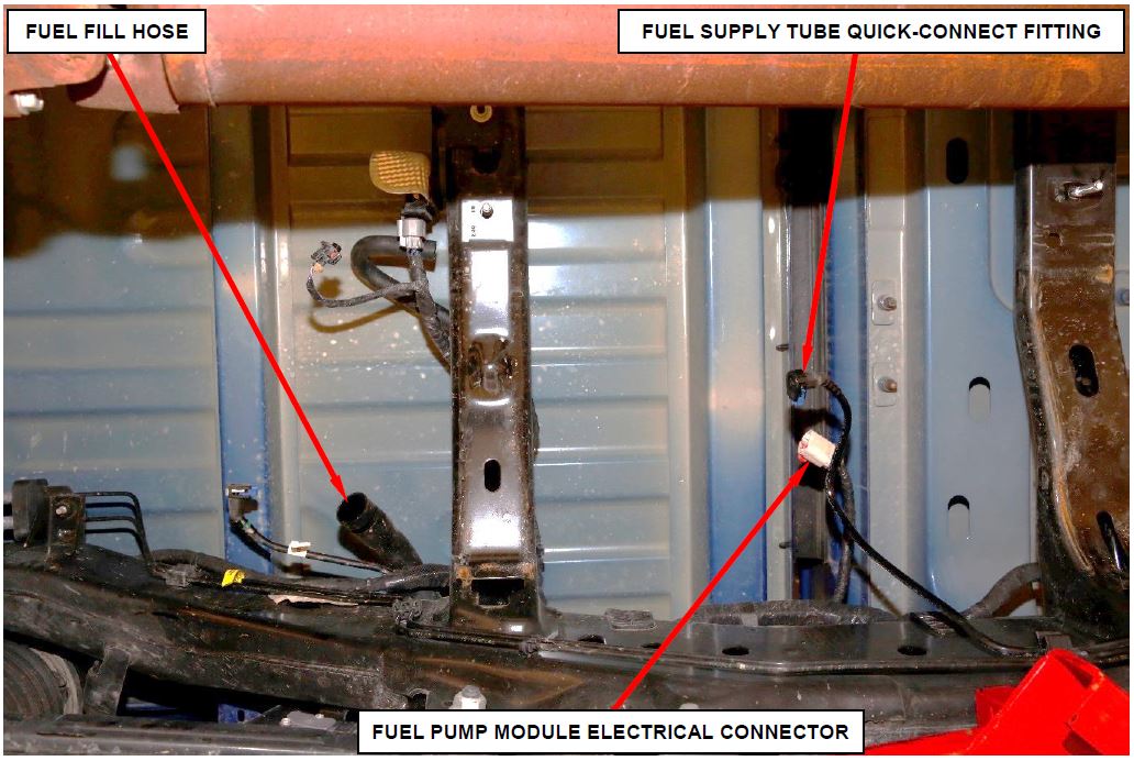 Figure 15 – Fuel Tank Electrical, Fuel and EVAP Connections