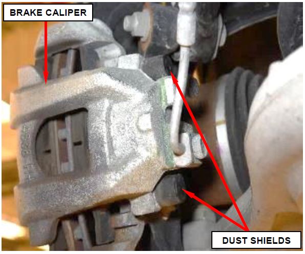 Figure 2 – Brake Caliper Dust Shields
