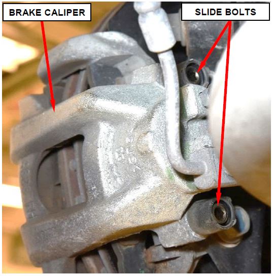Figure 3 – Brake Caliper Slide Bolts