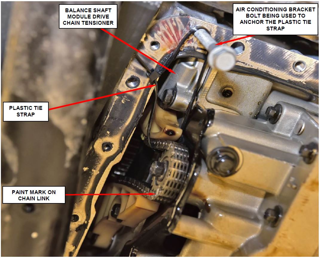 Figure 9 – Relive Balance Shaft Drive Chain Tension