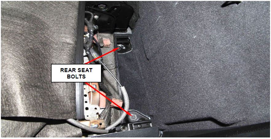 Figure 3 – Rear Seat Bolts